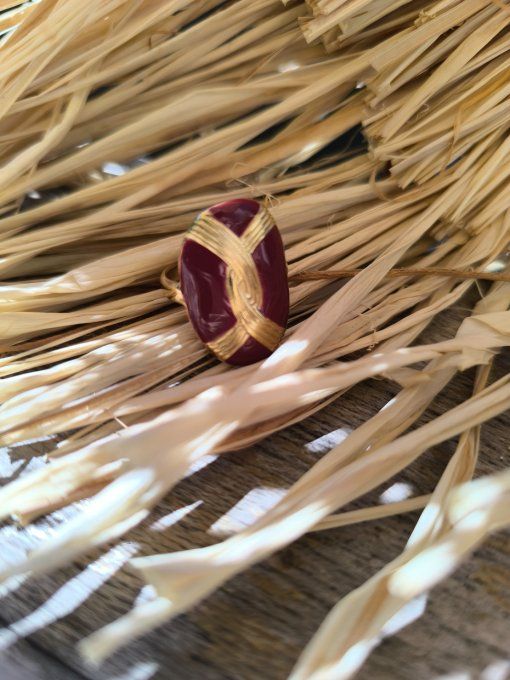 Bague Bordeaux doré 