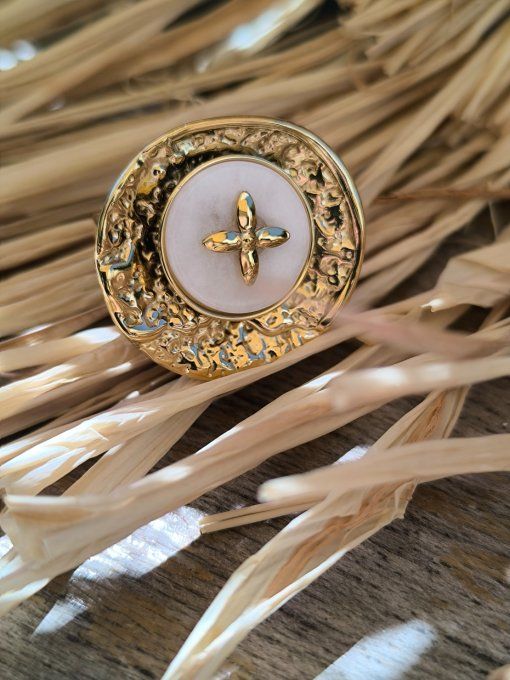 Bague Croix Dorée