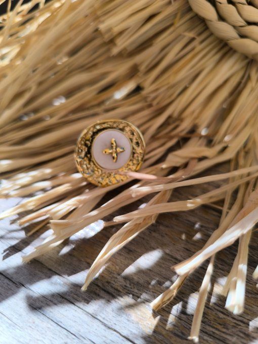 Bague Croix Dorée
