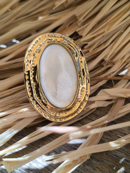 Bague Ovale dorée