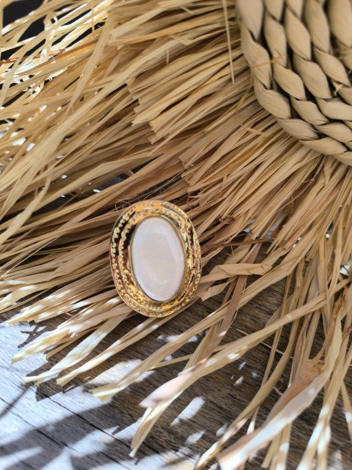 Bague Ovale dorée