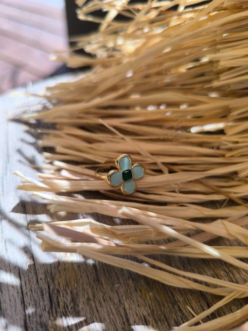 Bague Rétro Bleue 