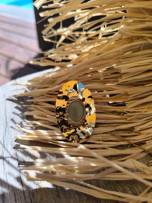 Bague Ovale Verte 
