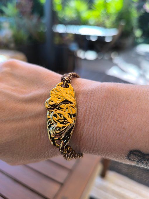 Bracelet Cordon Coeur