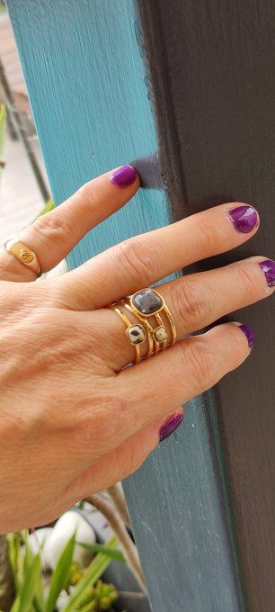 Bague 3 Perles