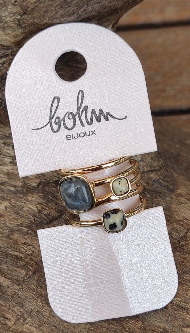 Bague 3 Perles
