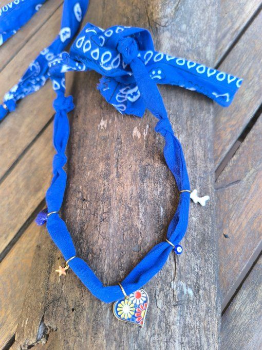Collier BandaBleu Coeur