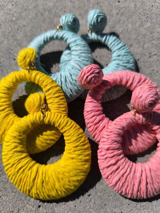 Boucles Béa Raphia