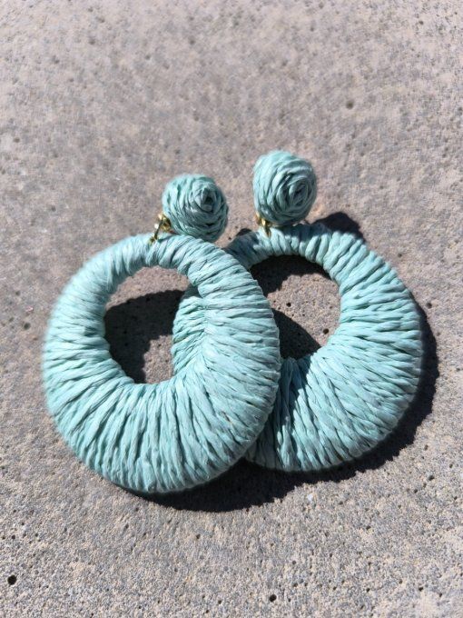 Boucles Béa Raphia