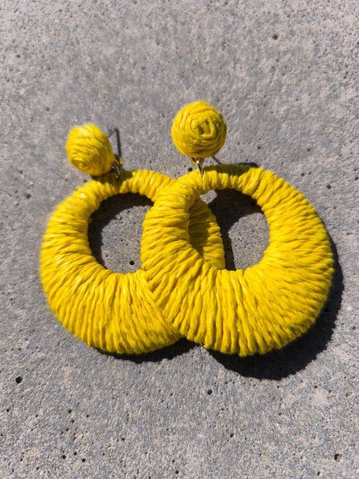 Boucles Béa Raphia