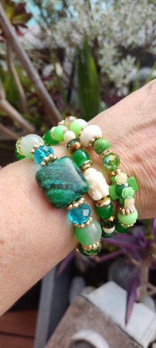 Bracelet Vert Bouddha